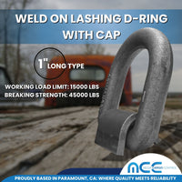 Load image into Gallery viewer, Weld On Lashing D-Ring w/ Cap

