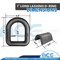 Load image into Gallery viewer, Weld On Lashing D-Ring w/ Cap
