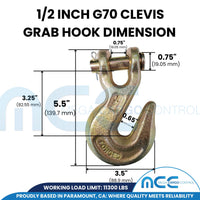 Load image into Gallery viewer, Grade 70 Clevis Grab Hook
