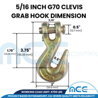 Load image into Gallery viewer, Grade 70 Clevis Grab Hook
