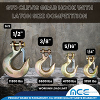 Load image into Gallery viewer, Grade 70 Clevis Slip Hook w/ Latch
