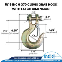 Load image into Gallery viewer, Grade 70 Clevis Slip Hook w/ Latch
