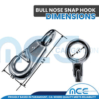 Load image into Gallery viewer, Bull Nose Snap Hook for 1&quot; Webbing
