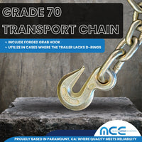 Load image into Gallery viewer, 18.5&quot; Grade 70 Chain Extension with Forged Grab Hook and Pear Link
