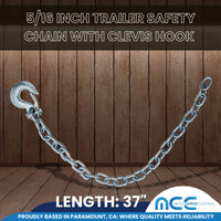 Load image into Gallery viewer, Grade 43 Trailer Safety Chain w/ Clevis Slip Latch Hook
