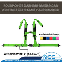 Load image into Gallery viewer, 2&quot; Racing Harness - 4 Point Safety Belt (Push-Release Button)
