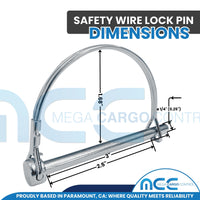 Load image into Gallery viewer, 1/4&quot; x 3&quot; Shaft Locking Safety Pin
