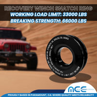 Load image into Gallery viewer, Recovery, Towing Winch Ring - 66,000 Lbs
