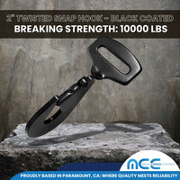 Load image into Gallery viewer, 2&quot; Twisted Snap Hook Tie down Fitting
