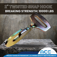 Load image into Gallery viewer, 2&quot; Twisted Snap Hook Tie down Fitting
