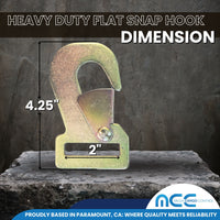 Load image into Gallery viewer, 2&quot; Flat Snap Hook, BS 5000 Lbs
