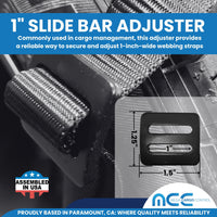 Load image into Gallery viewer, 1&quot; 3-Point Spare Tire Ratchet Y Straps
