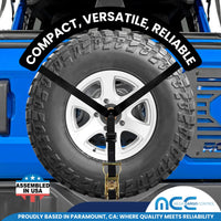 Load image into Gallery viewer, 1&quot; 3-Point Spare Tire Ratchet Y Straps
