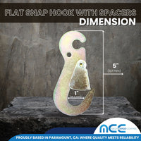 Load image into Gallery viewer, 2&quot; Flat Snap Hook w/ Spacers
