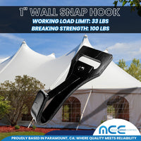 Load image into Gallery viewer, 1&quot;/25mm Wall Snap Hook
