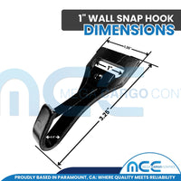 Load image into Gallery viewer, 1&quot;/25mm Wall Snap Hook
