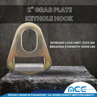 Load image into Gallery viewer, 2&quot; Grab Plate Keyhole Hook
