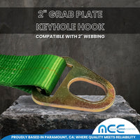 Load image into Gallery viewer, 2&quot; Grab Plate Keyhole Hook
