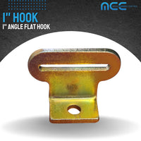 Load image into Gallery viewer, 1&quot; Narrow Flat Plate Hook - 750 lbs BS (Squared)

