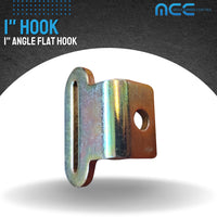 Load image into Gallery viewer, 1&quot; Narrow Flat Plate Hook - 750 lbs BS (Squared)
