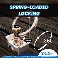 Load image into Gallery viewer, L Track Loading Kit Tie Down System - 2 Tracks + 2 Loading Rings
