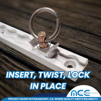 Load image into Gallery viewer, L Track Loading Kit Tie Down System - 2 Tracks + 2 Loading Rings
