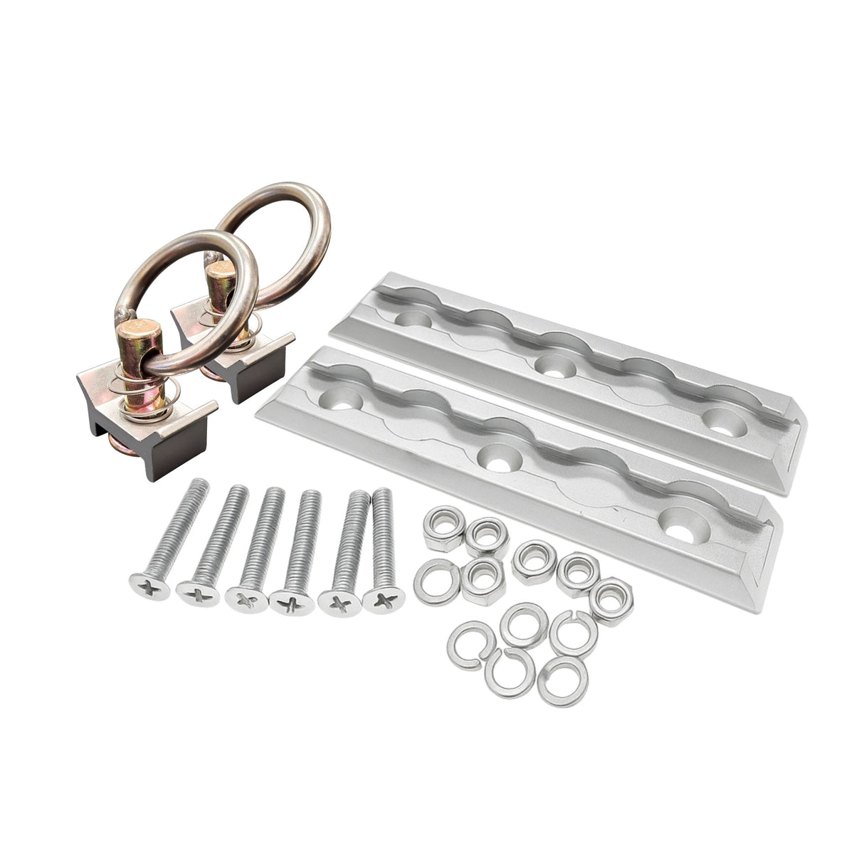 L Track Loading Kit Tie Down System - 2 Tracks + 2 Loading Rings