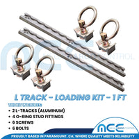 Load image into Gallery viewer, L Track Loading Kit Tie Down System - 2 Tracks + 2 Loading Rings
