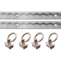 Load image into Gallery viewer, L Track Loading Kit Tie Down System - 2 Tracks + 2 Loading Rings
