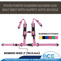 Load image into Gallery viewer, 2&quot; Racing Harness - 4 Point Safety Belt (Push-Release Button)
