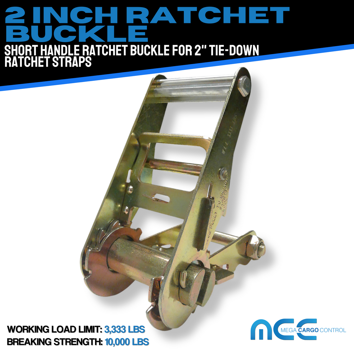 2" Ratchet Buckle Corrugated Grip