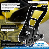 Load image into Gallery viewer, 2&quot; Ratchet Buckle Corrugated Grip
