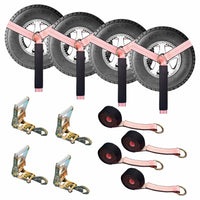 Load image into Gallery viewer, Side Mount Wheel Net With Ratchet Snap Hooks - 4 Pack
