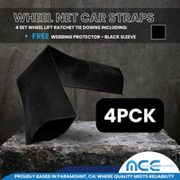 Load image into Gallery viewer, Side Mount Wheel Net With Ratchet Snap Hooks - 4 Pack
