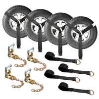 Load image into Gallery viewer, Side Mount Wheel Net With Ratchet and Chain Extensions - 4 Pack
