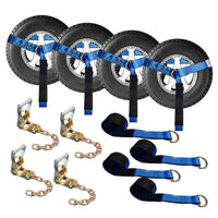 Load image into Gallery viewer, Side Mount Wheel Net With Ratchet and Chain Extensions - 4 Pack
