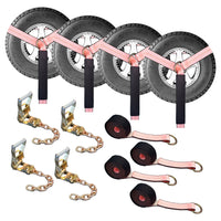 Load image into Gallery viewer, Side Mount Wheel Net With Ratchet and Chain Extensions - 4 Pack
