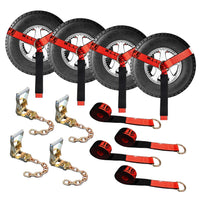 Load image into Gallery viewer, Side Mount Wheel Net With Ratchet and Chain Extensions - 4 Pack
