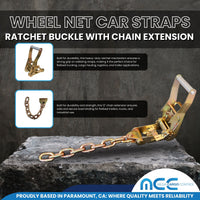 Load image into Gallery viewer, Side Mount Wheel Net With Ratchet and Chain Extensions - 4 Pack
