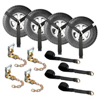 Load image into Gallery viewer, Side Mount Wheel Net With Ratchet and Chain Extensions - 4 Pack
