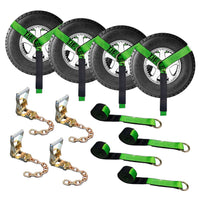 Load image into Gallery viewer, Side Mount Wheel Net With Ratchet and Chain Extensions - 4 Pack
