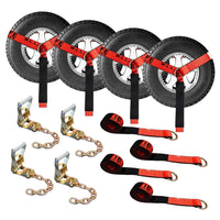 Load image into Gallery viewer, Side Mount Wheel Net With Ratchet and Chain Extensions - 4 Pack
