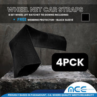 Load image into Gallery viewer, USA Side Mount Wheel Net With Ratchet Swivel J Hook - 4 Pack
