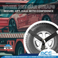 Load image into Gallery viewer, USA Side Mount Wheel Net With Ratchet Swivel J Hook - 4 Pack
