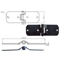 Load image into Gallery viewer, Todco Roll Up Door Center Hinge
