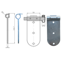 Load image into Gallery viewer, Todco Roll Up Door Bottom Fixture
