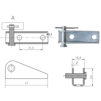 Load image into Gallery viewer, Todco-Style Box Truck Cable Anchor Bracket (Small)
