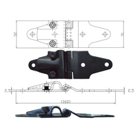 Load image into Gallery viewer, Whiting Door End Hinge with Clamp
