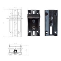 Load image into Gallery viewer, Whiting Box Truck Roll Up Door Top Roller Fixture Bracket Assembly
