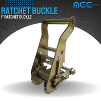 Load image into Gallery viewer, 1.5&quot; Wide Steel Handle Ratchet Buckle - 2,000 WLL
